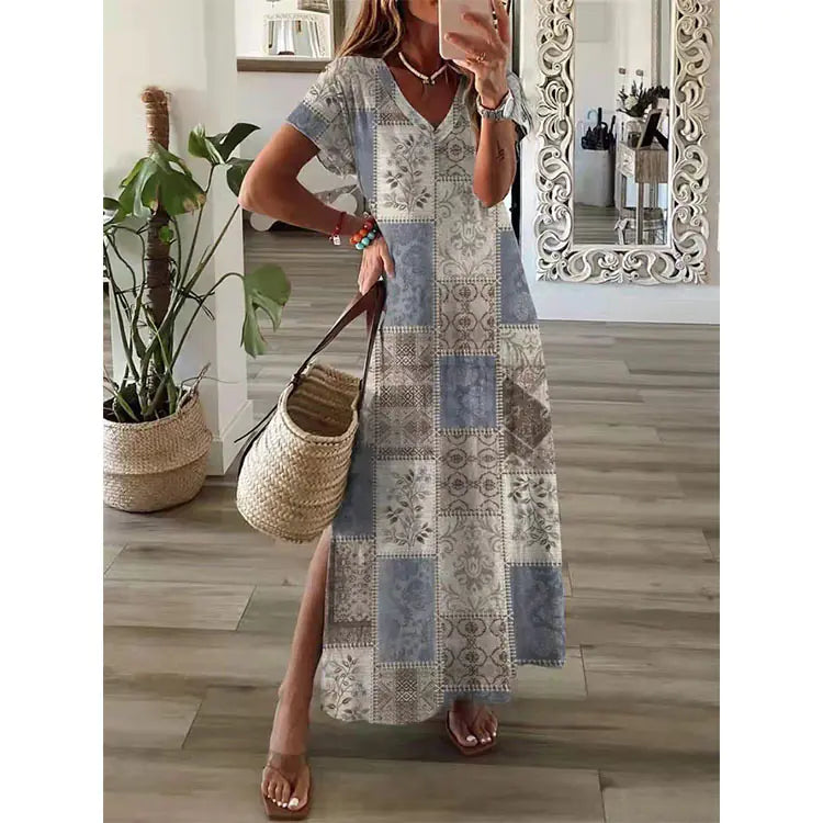 Women's Loose Casual Floral Dress