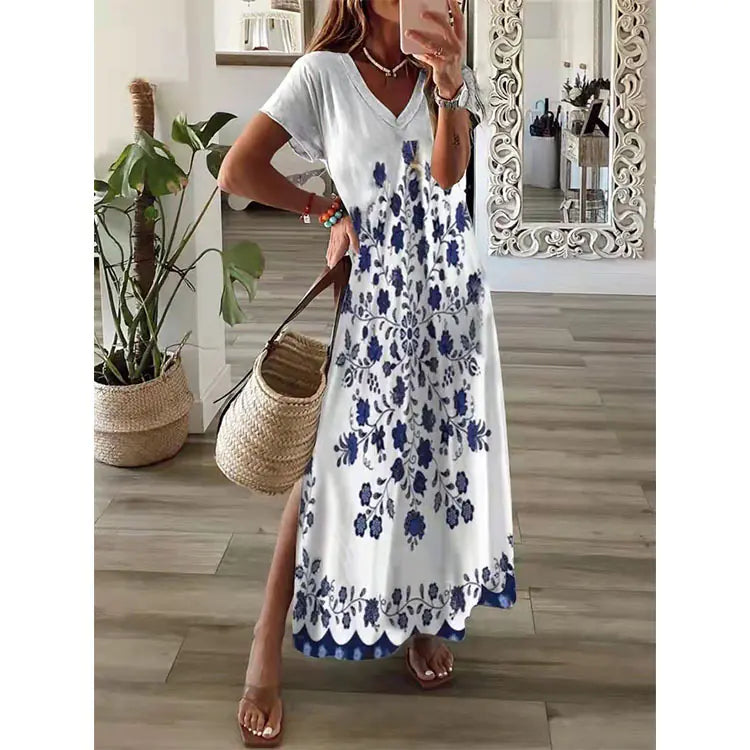 Women's Loose Casual Floral Dress