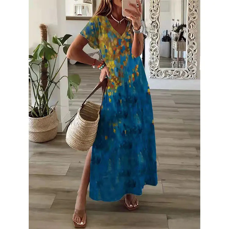 Women's Loose Casual Floral Dress